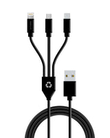 3in1 black multi charger cable