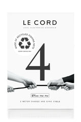 4 x Family Cable Bundle · 2 meter · Four styles · Made of recycled fishing nets