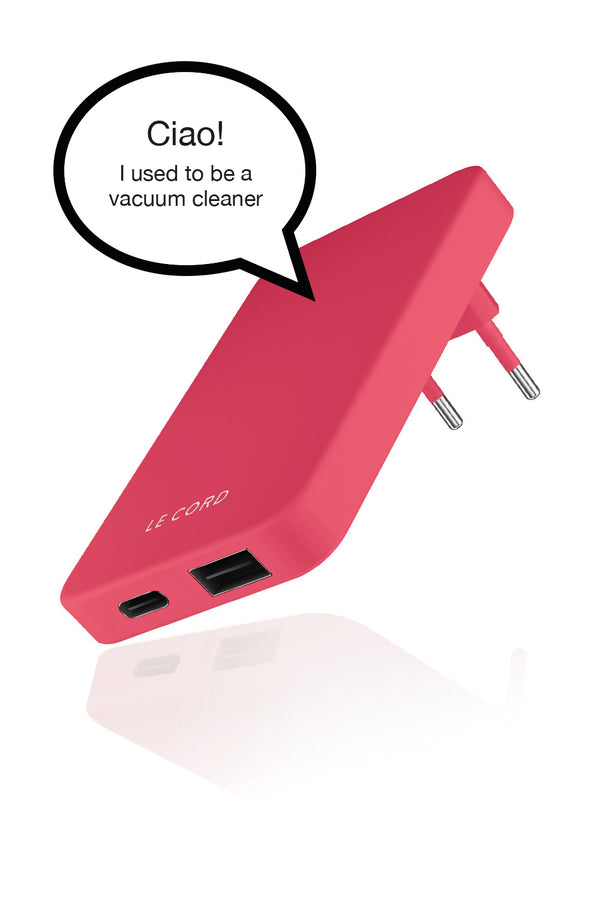 New Coral ReCharger · 30W PD Recycled Wall Charger