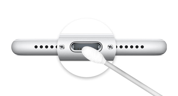 Cleaning the iPhone charging port