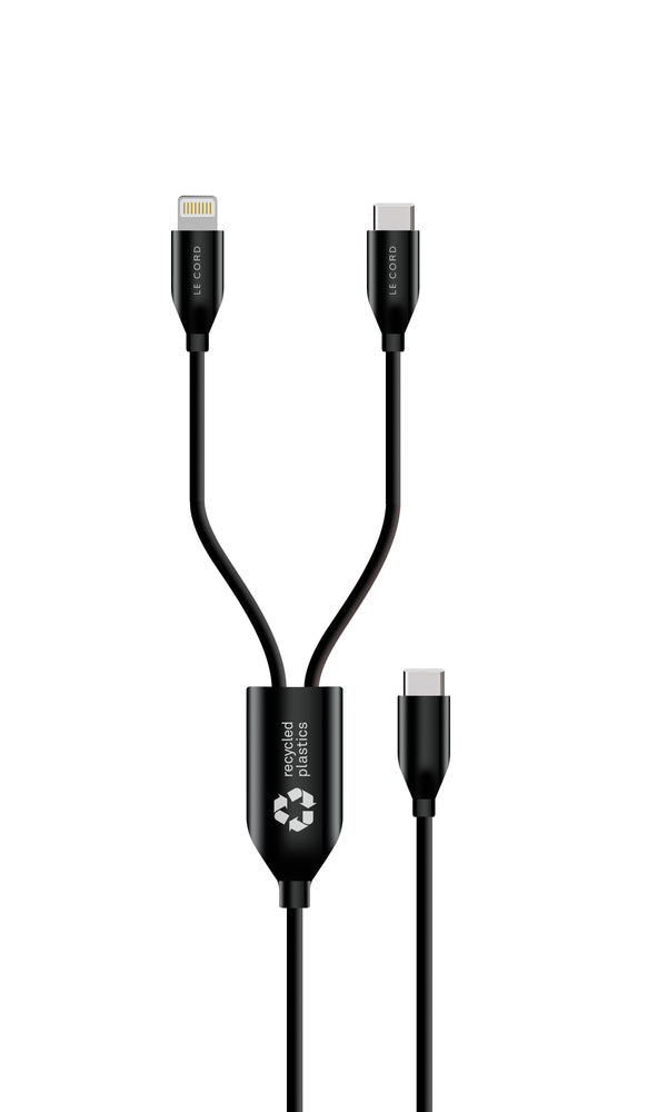 2 in 1 multi cable USB-C · CarPlay · 60W · Recycled plastics