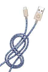 Bleu iPhone Lightning-Kabel · 2 Meter · Hergestellt aus recycelten Fischernetzen