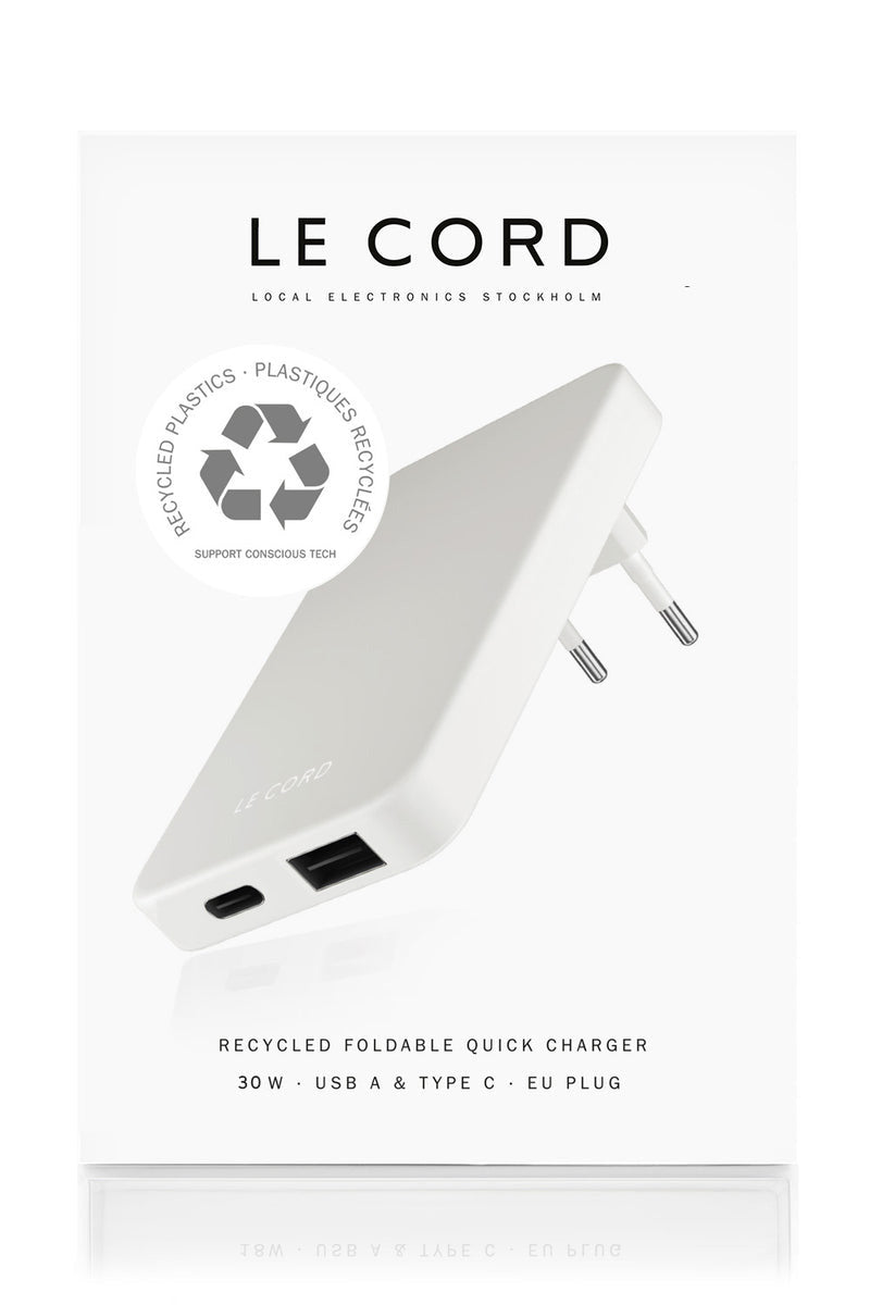 Fog ReCharger · 30W PD Recycled Wall Charger