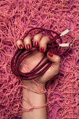 Le Cord sustainable plum iPhone cable