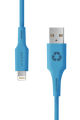 Blue Ocean iPhone Lightning cable · 1.2 meter · Made of recycled plastics