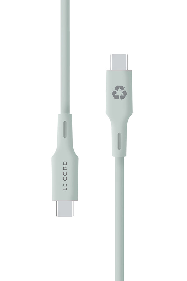 Pale Pine Type C cable · 1.2 meter · Made of recycled plastics