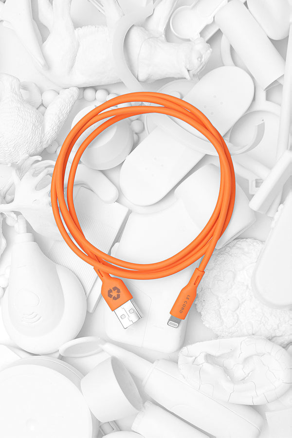 Sunset iPhone Lightning cable · 1.2 meter · Made of recycled plastics